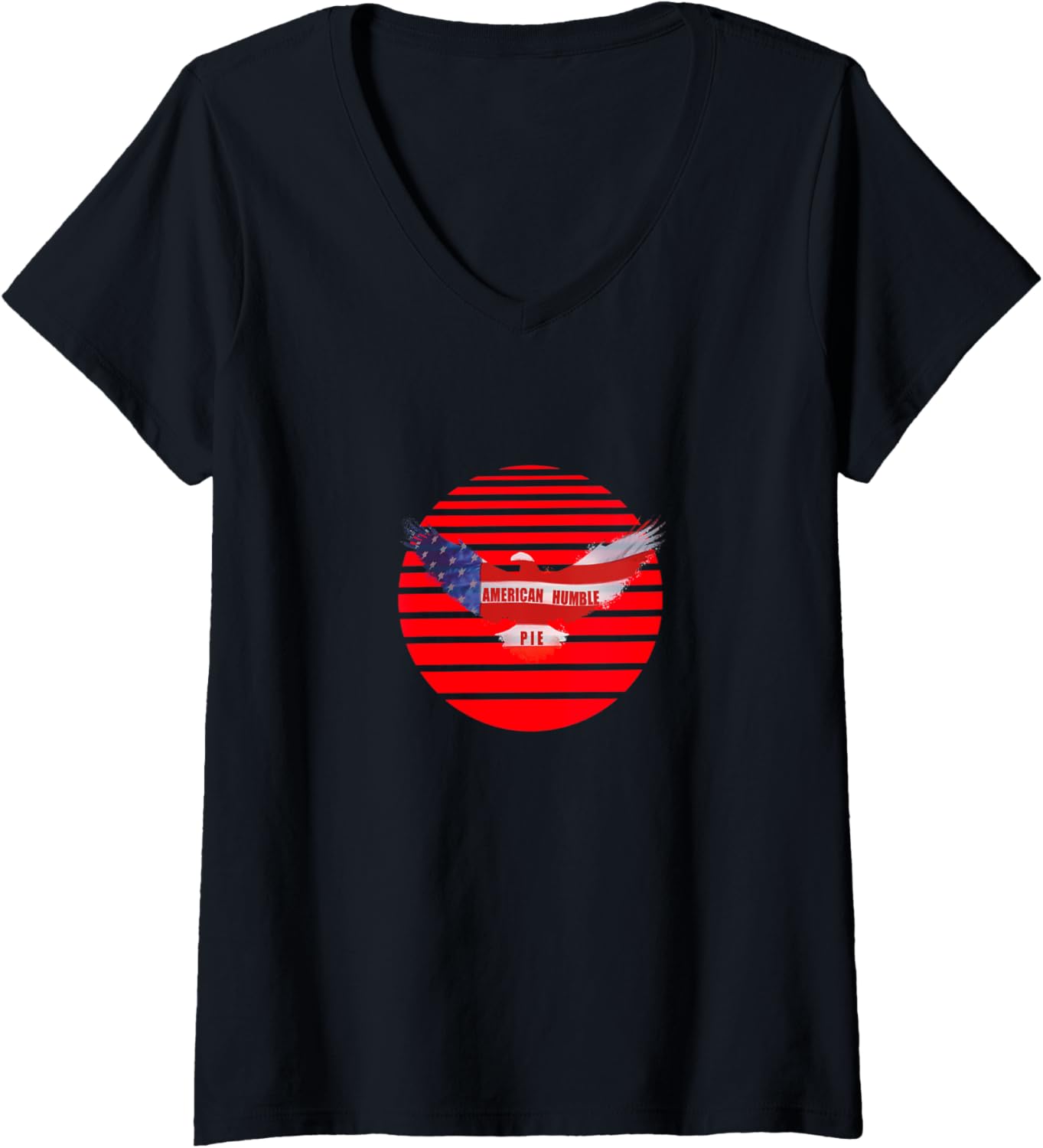 American Humble Pie Patriotic American Eagle Freedom Wear V-Neck