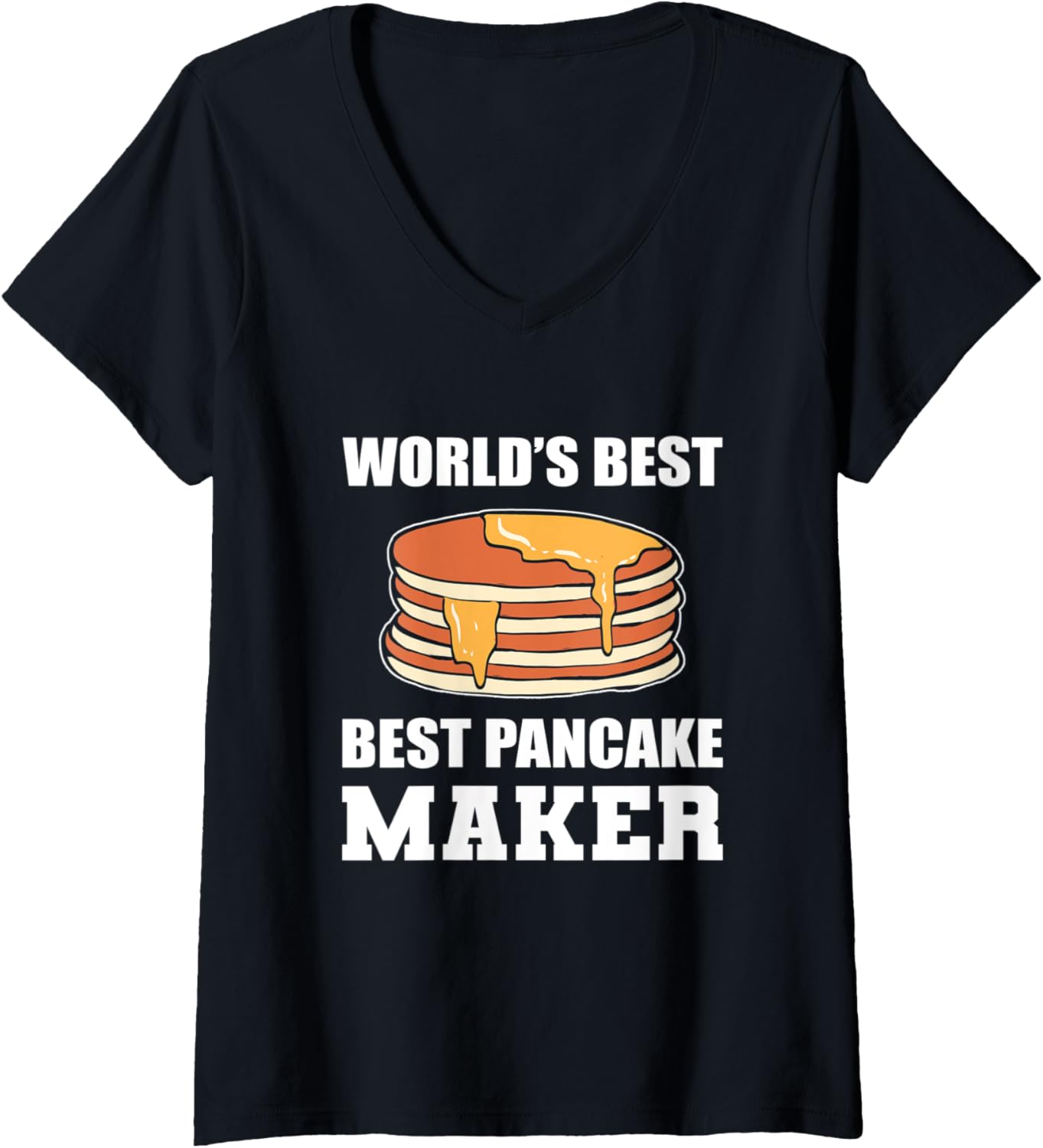 Womens Best Pancake Maker Pancake Lover V-Neck