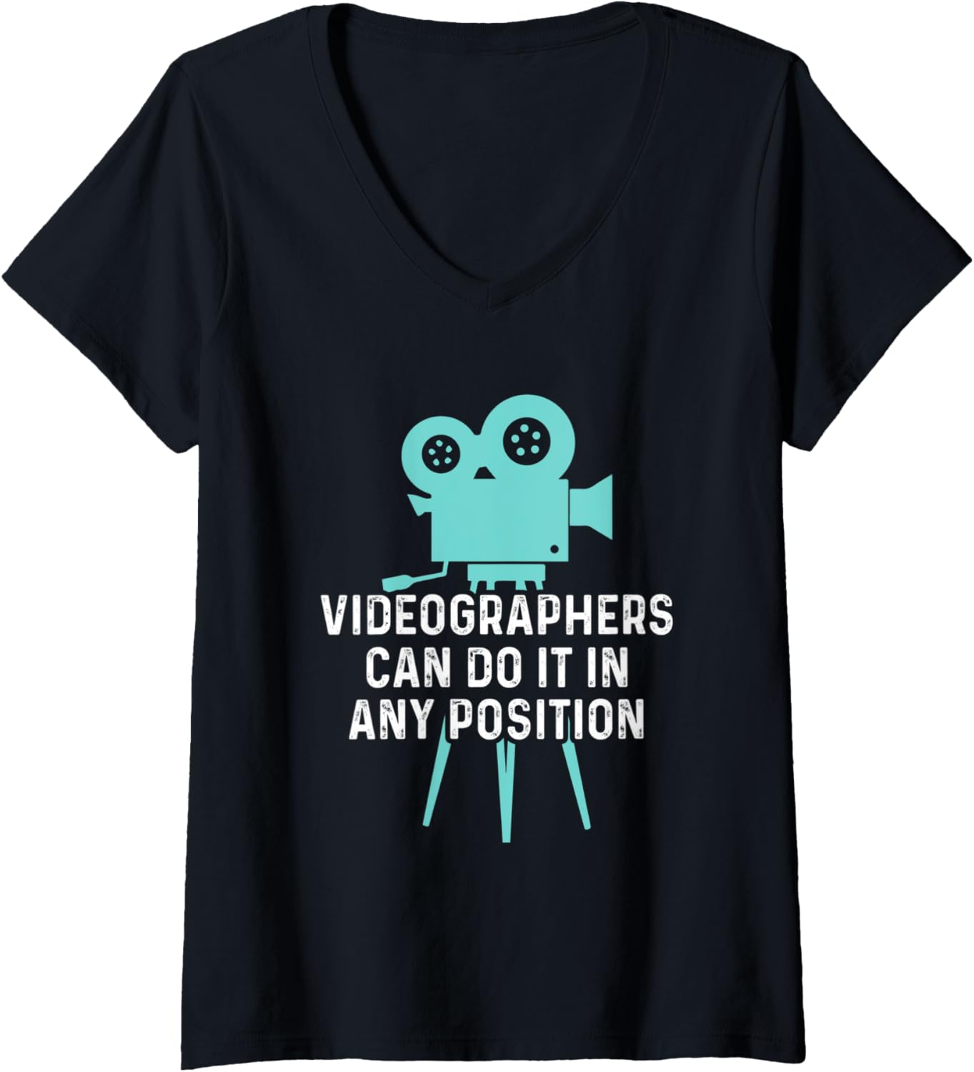 Womens Videographer Position Videography Filmmaker V-Neck