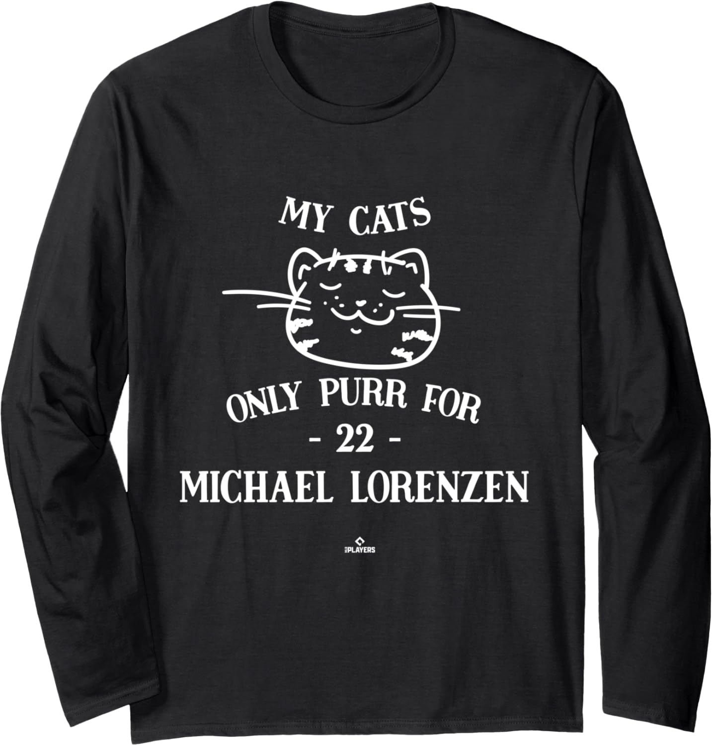 Cat Lovers for Michael Lorenzen Philadelphia MLBPA Long Sleeve