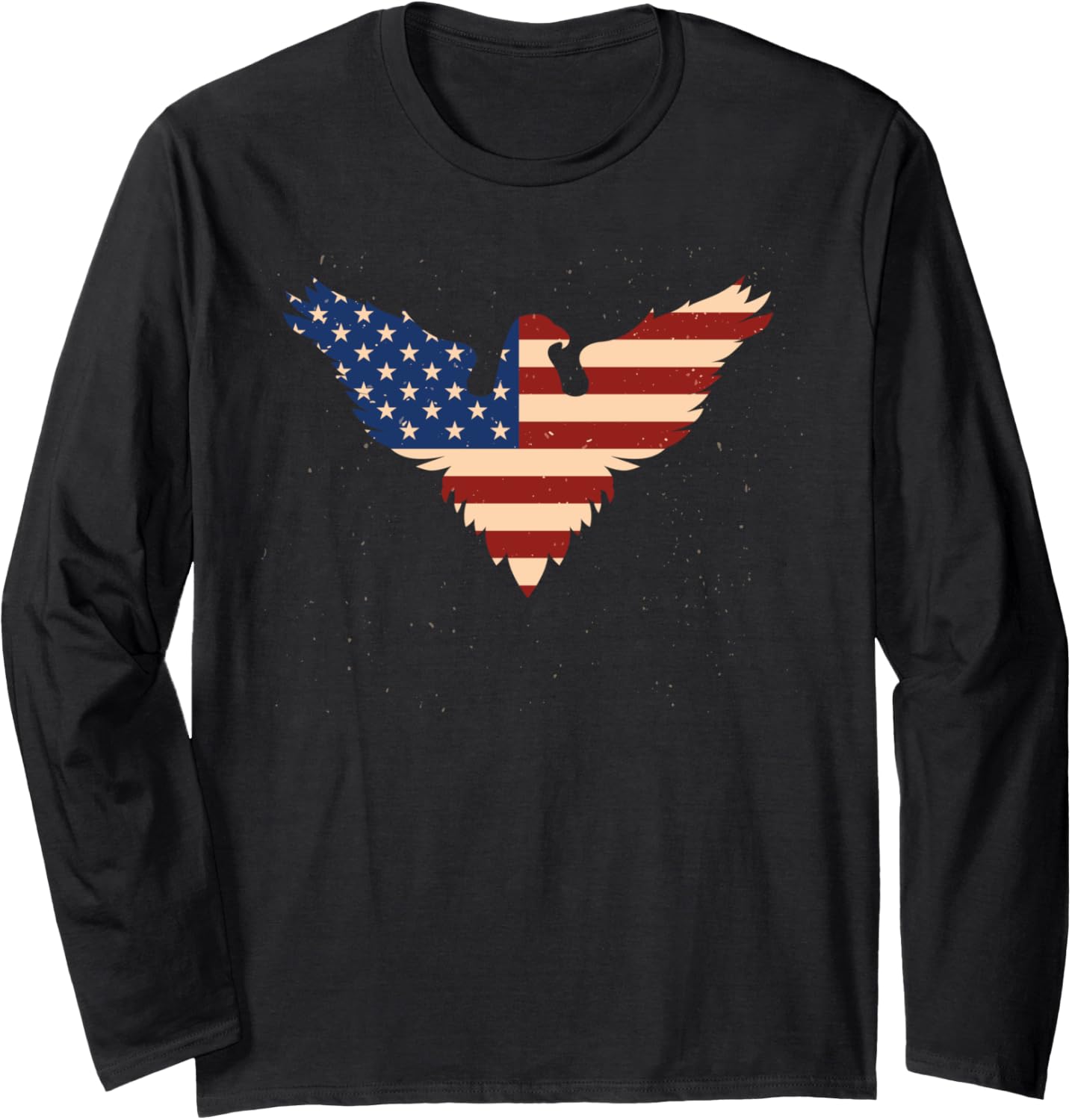 American Flag Eagle Shirt For Men Women Kids for 4th of July Long Sleeve