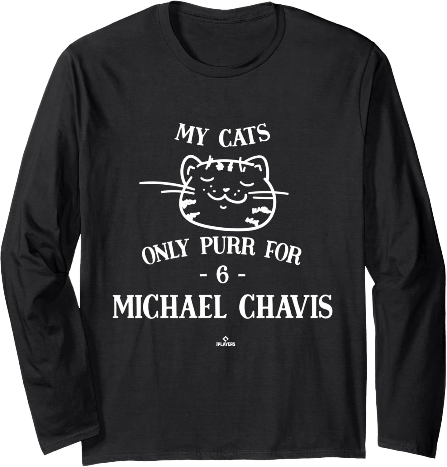 Cat Lovers for Michael Chavis Washington MLBPA Long Sleeve