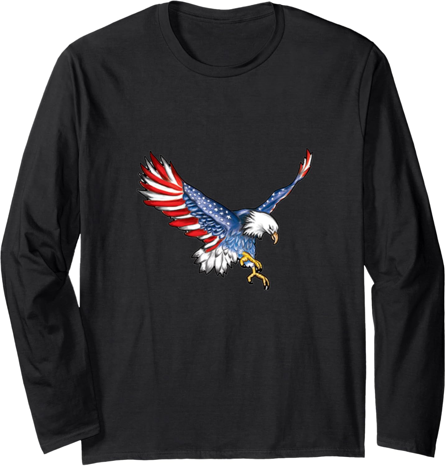 American flag on the eagle Long Sleeve