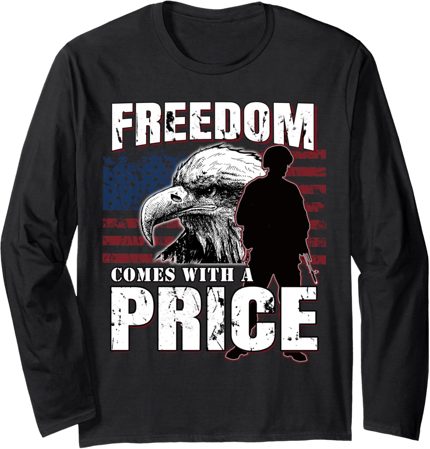 American Eagle American Flag Heritage Freedom Long Sleeve