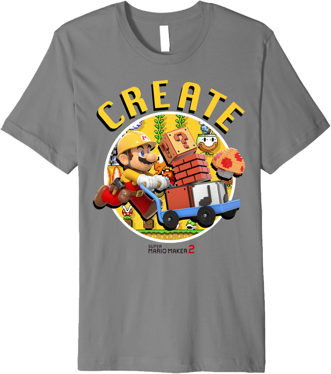 Super Mario Maker 2 Create Mario Gathering Circle Portrait Premium