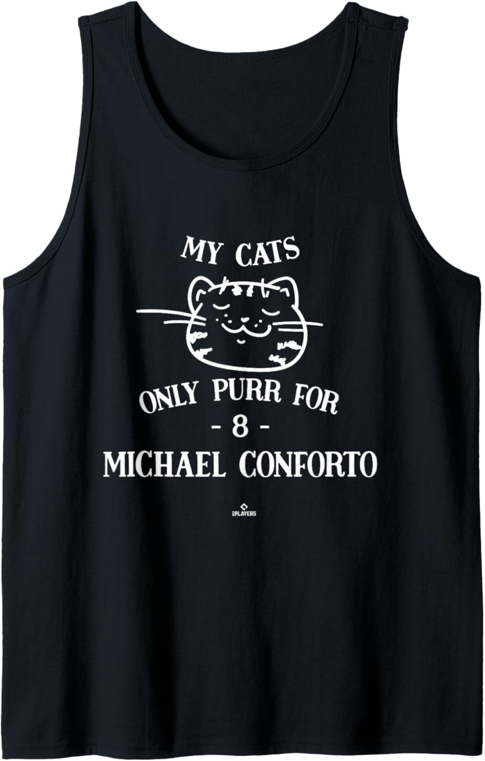 Cat Lovers for Michael Conforto San Francisco MLBPA Tank Top