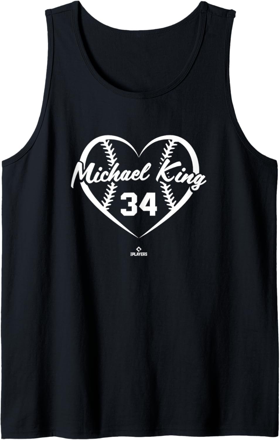 Baseball Heart Number Michael King New York MLBPA Tank Top