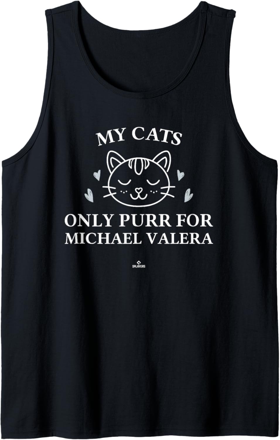 Cat Lovers for Michael Valera Prospect Baseball Fan Gear Tank Top