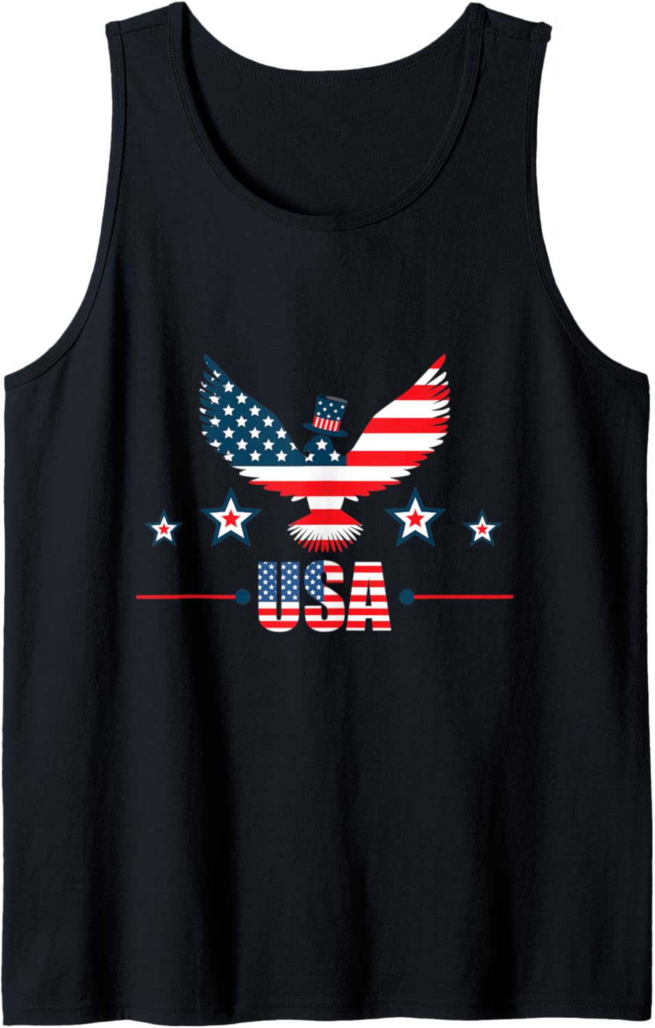 American Eagle T-Shirt American Flag 4th of July Patriotic T Tank Top
