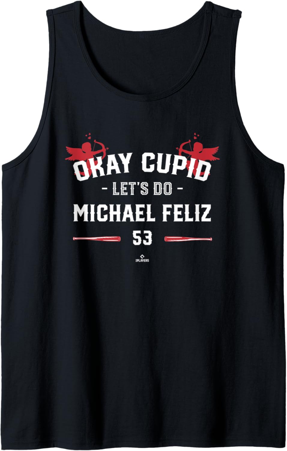 Cupid Let's Do Michael Feliz Valentines Day Baseball Tank Top