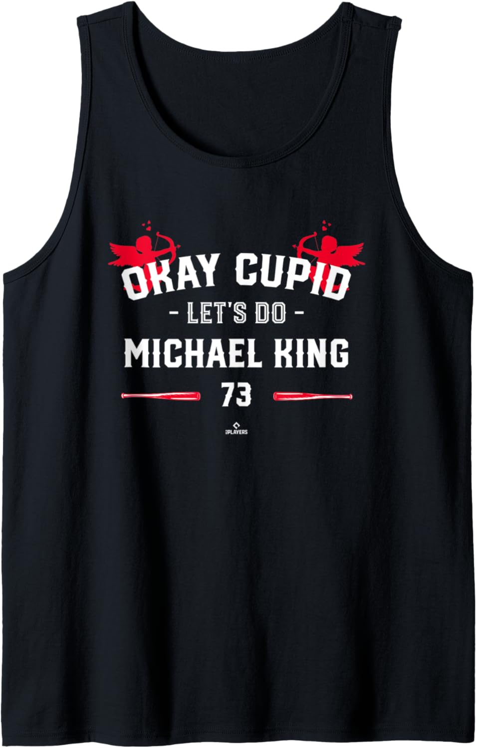 Cupid Let's Do Michael King Valentines Day Baseball Tank Top