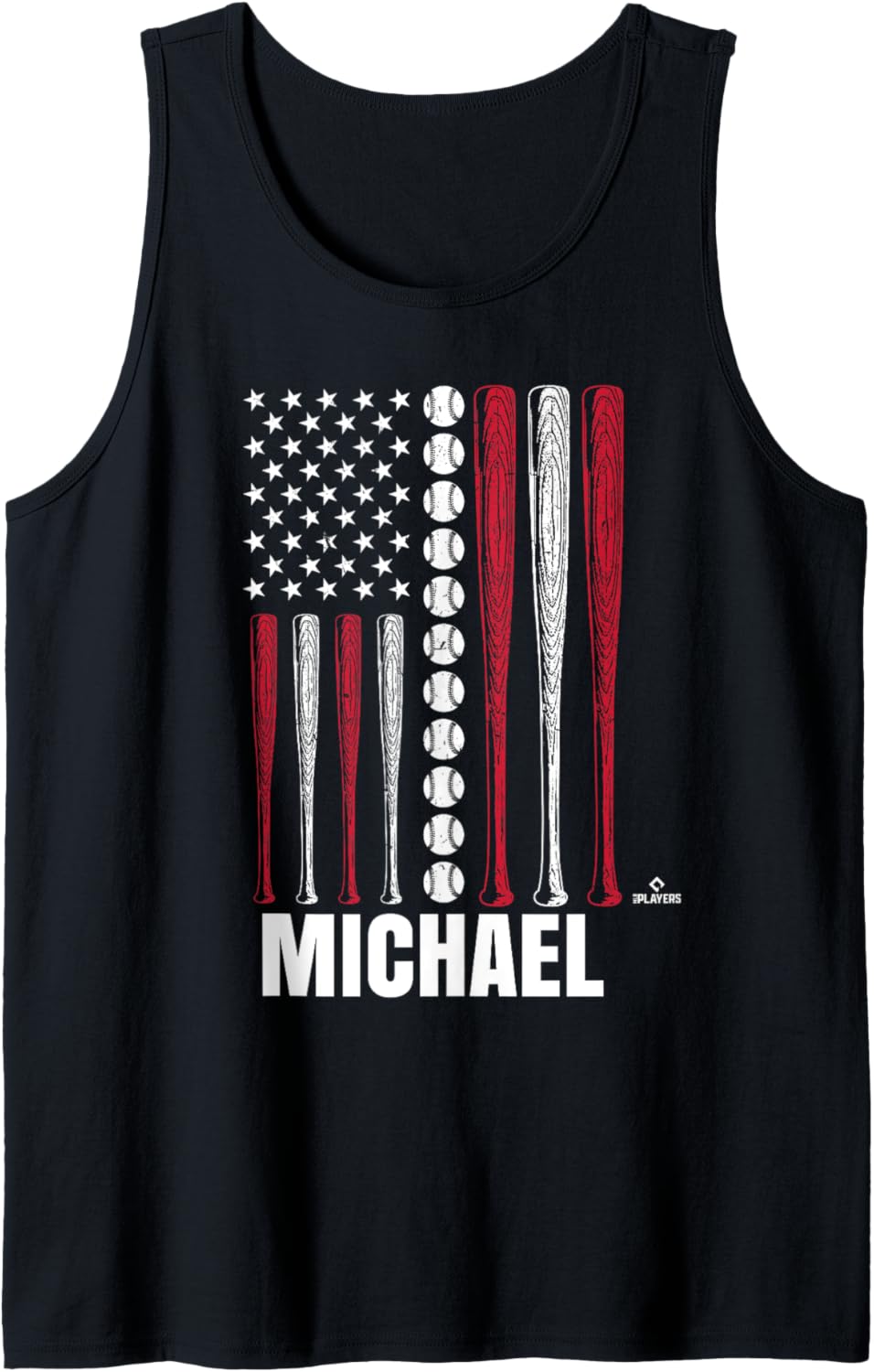 Baseball American Flag Michael Kennedy Prospect Baseball Fan Tank Top