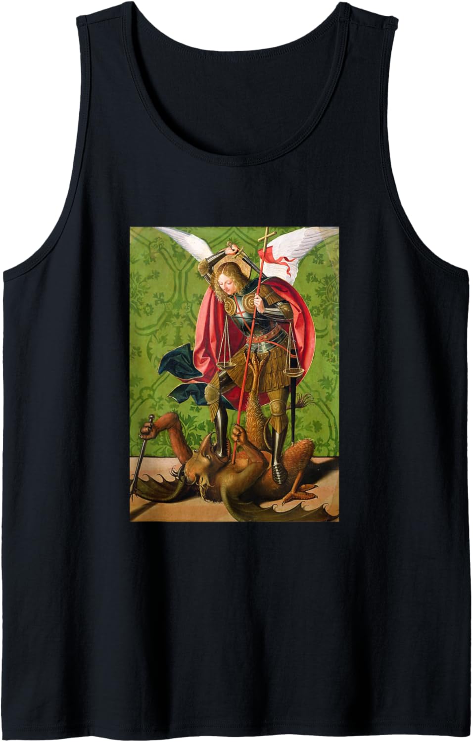 Archangel Michael Painting \/ Miguel Arcangel \/ Saint Michael Tank Top