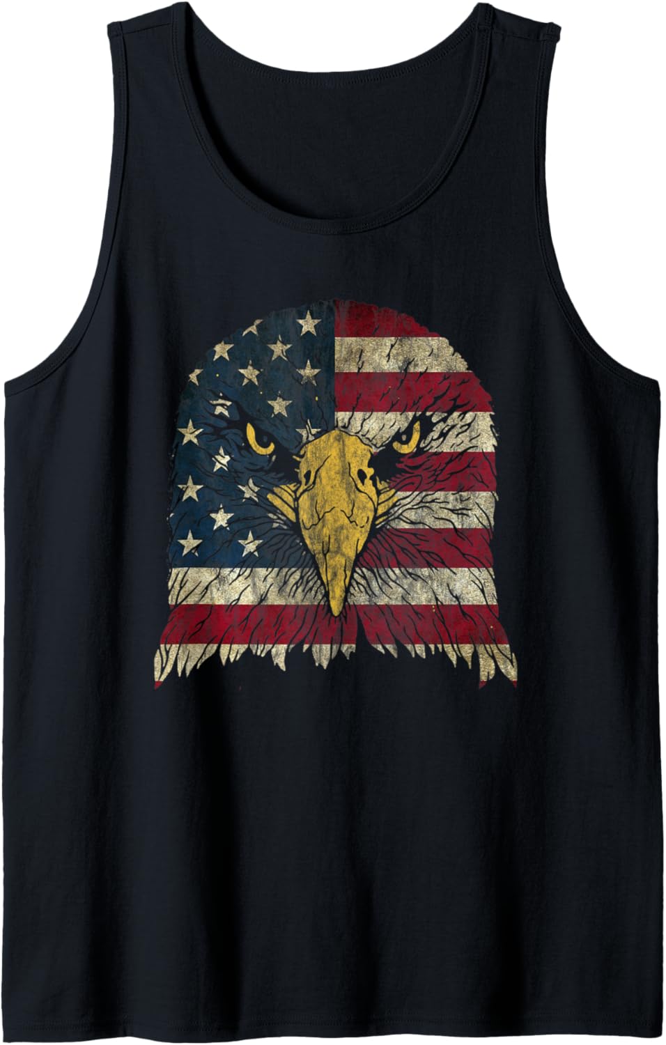 4th of July Bald Eagle Tshirt Kids Boys Men American Us Flag Tank Top