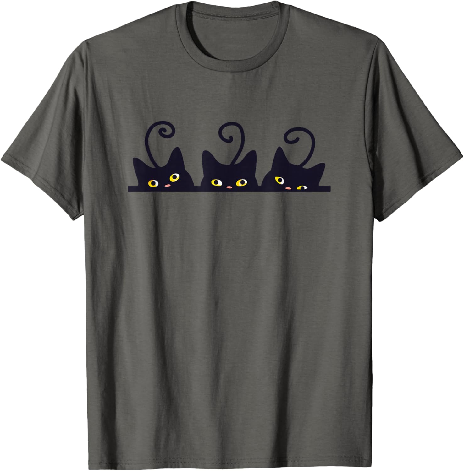 3 Black Cats Funny Cat Lovers Design Women Men Girl Boy Cat