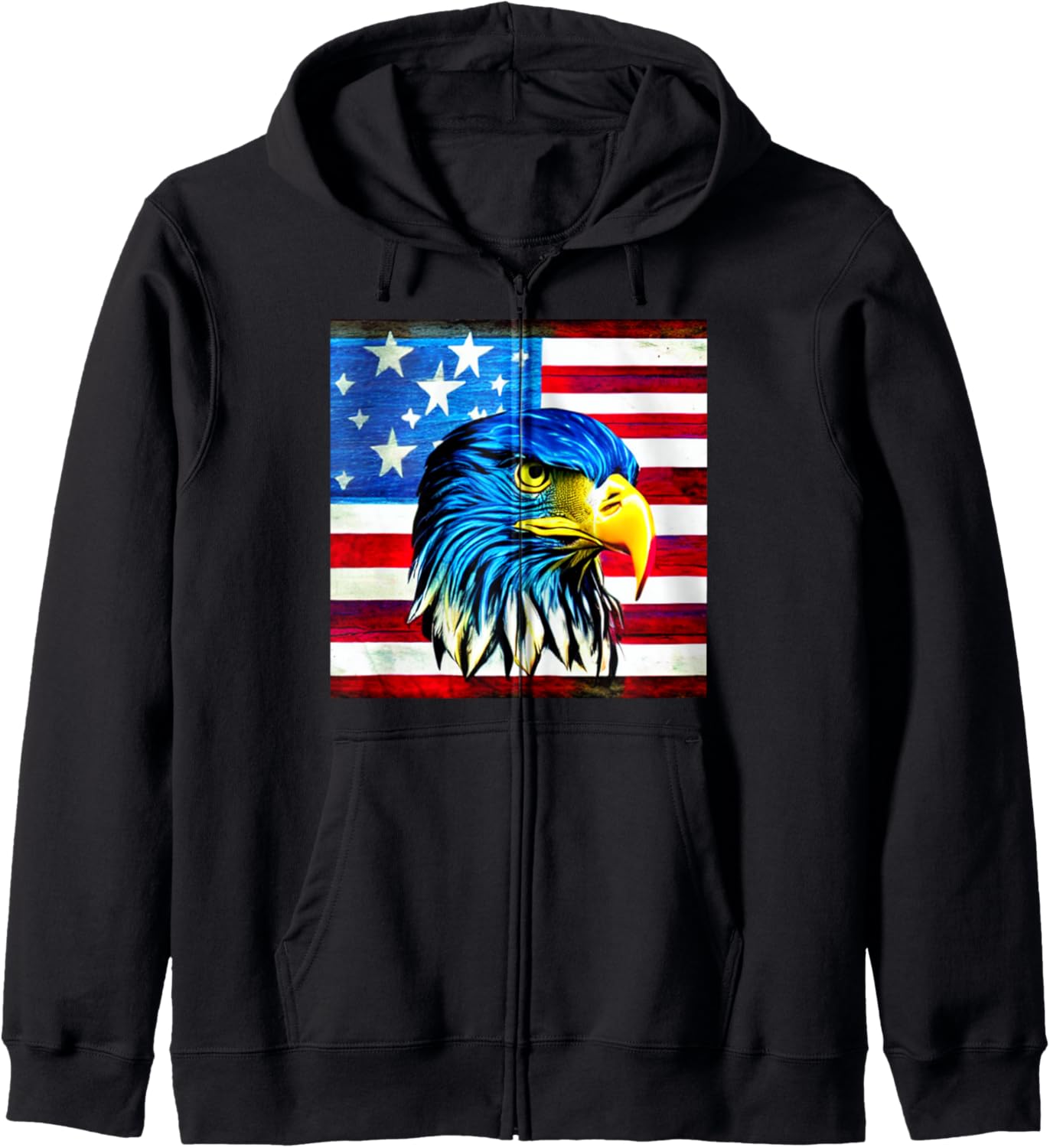 American flag eagle t-shirt USA Patriotic eagle, Bald eagle Zip Hoodie