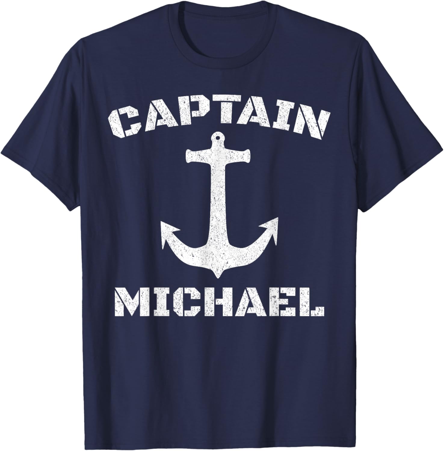 Captain Michael Personalized T-Shirt Boat Captain Shirt