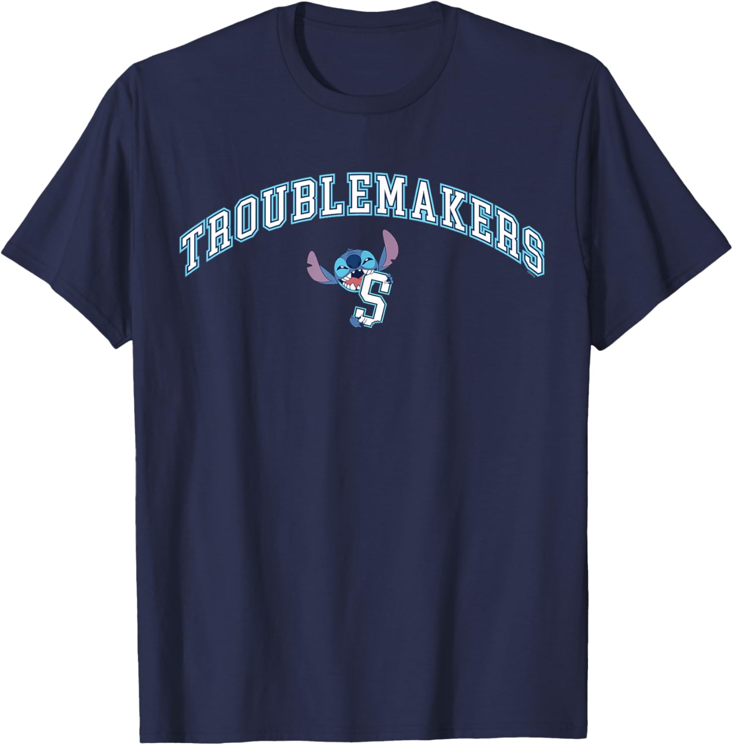 Disney Lilo & Stitch Troublemakers \u201CS\u201D Collegiate Team Sport