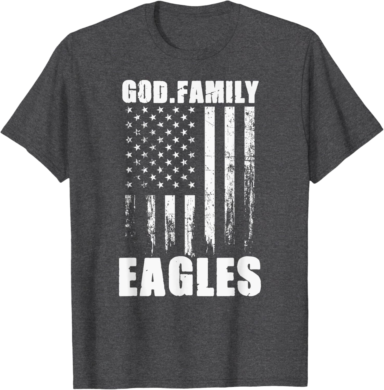 Decatur Eagles God. Family. Vintage USA Flag