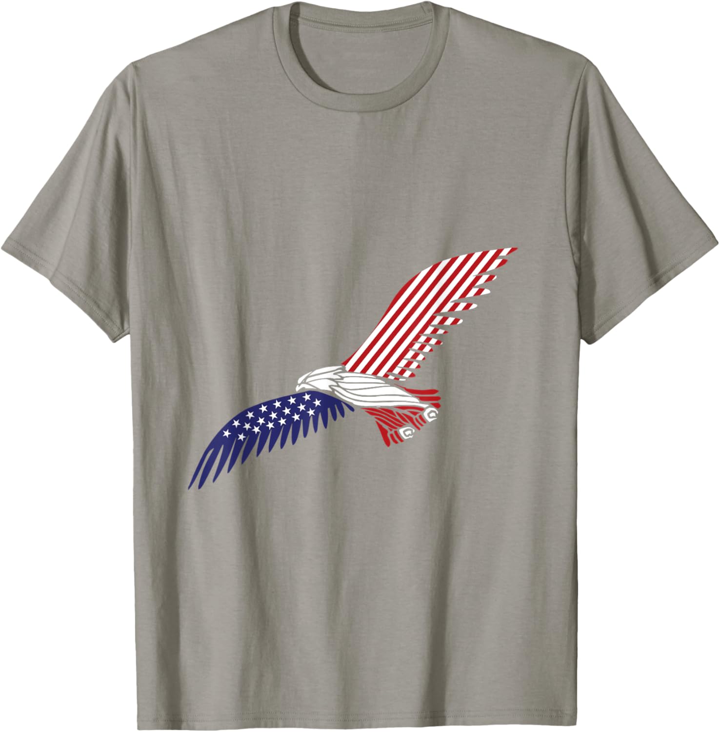 4th of July Day - USA Flag with Flying Eagle for Women