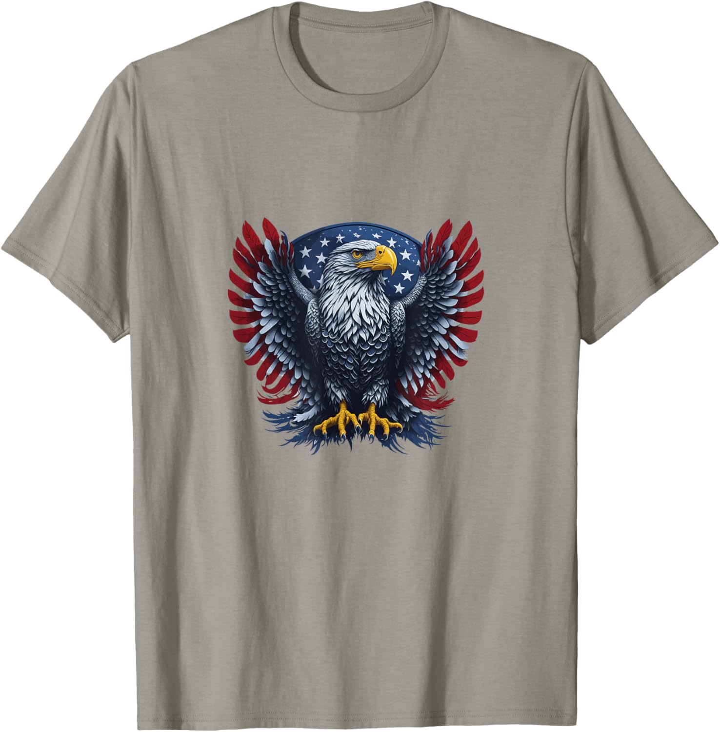 Bald Eagle USA Flag T-Shirt, Sea Eagle America Flag T-Shirt for Women Kids Men