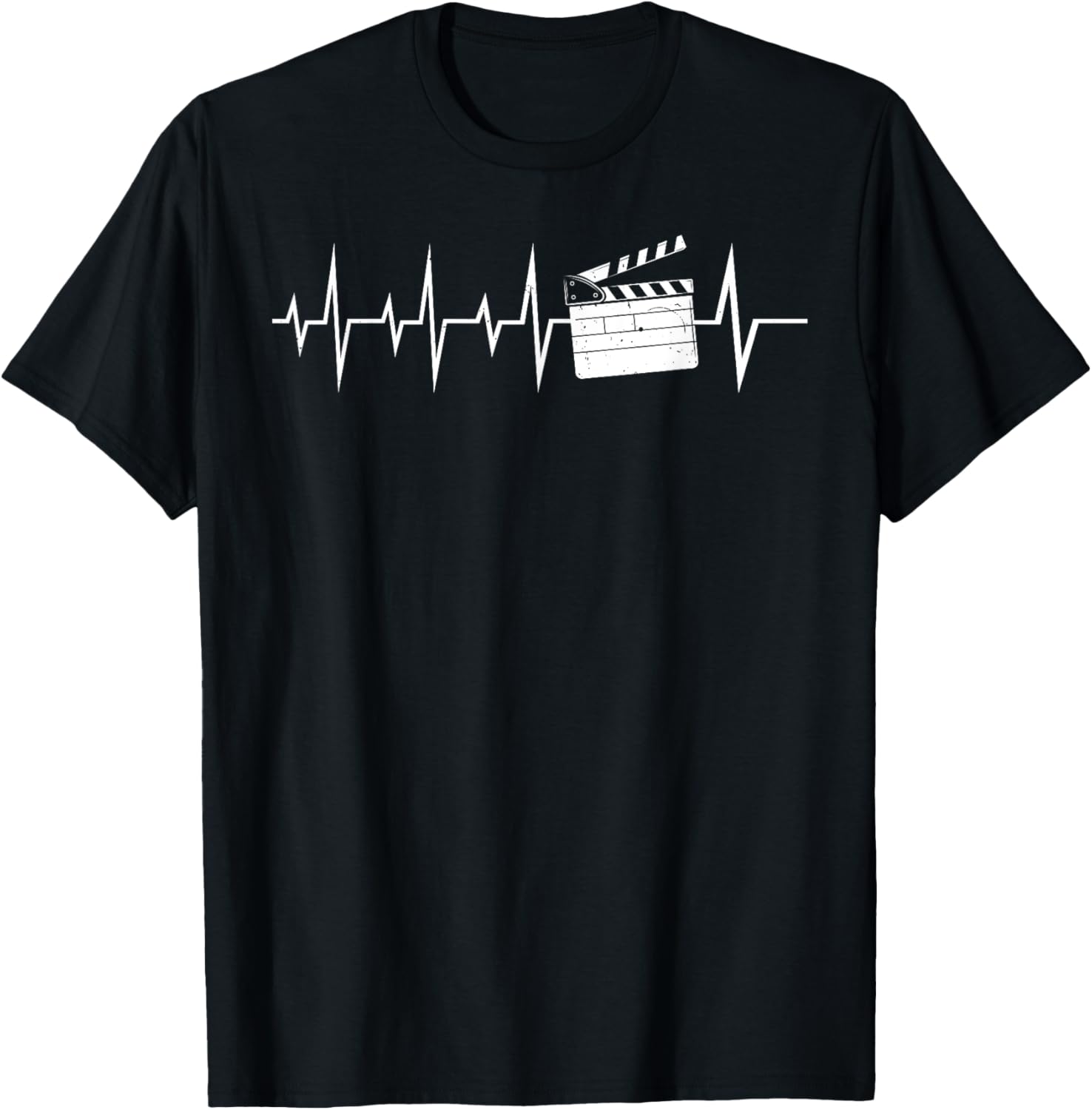 Filmmaker Clapperboard Heartbeat EKG Heart Rate Movie Maker