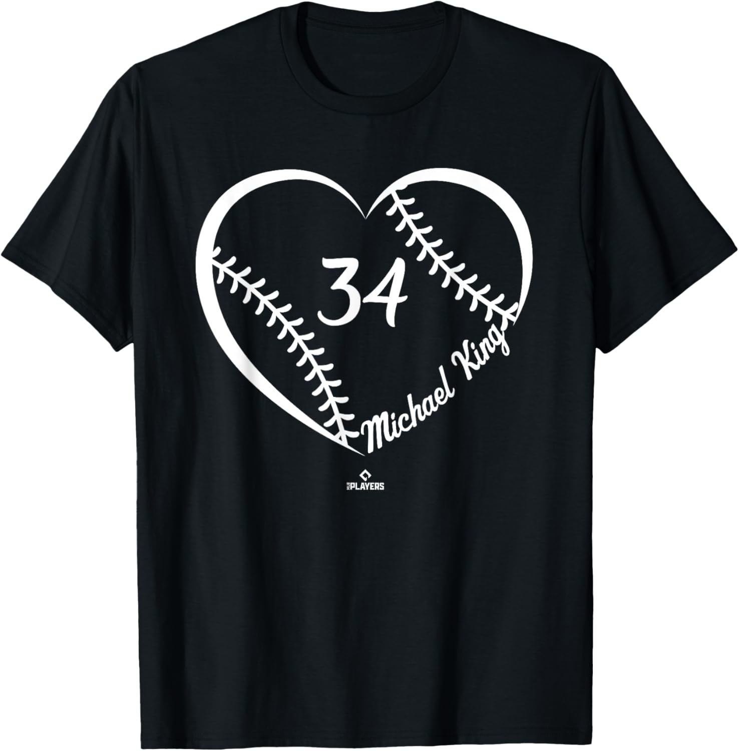 Baseball Heart Number Michael King MLBPA