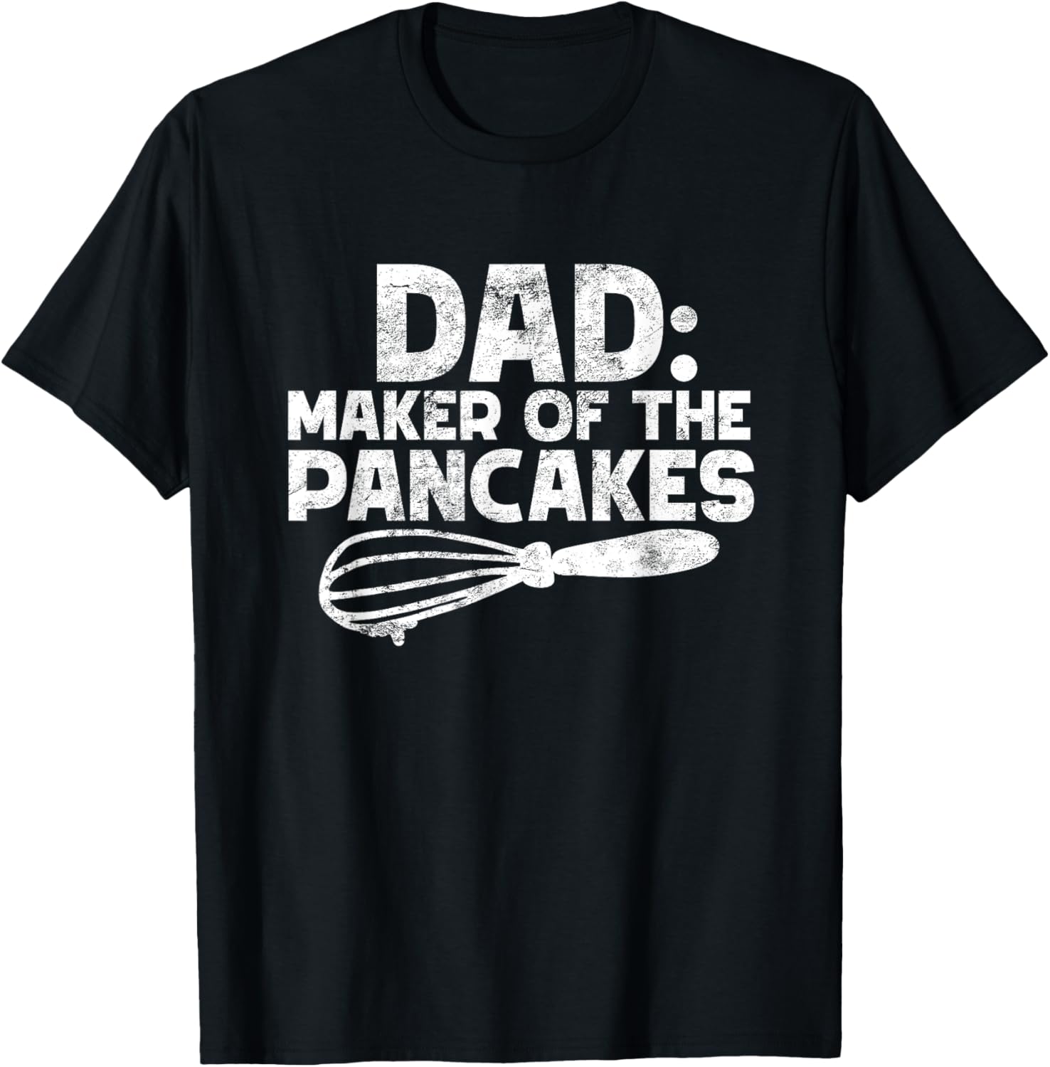 zAPz Creative Dad Maker Of The Pancakes Funny Pancake Lovers Gift Fathers Black Cotton 65% Polyester 35% Short Sleeve Crew Neck
