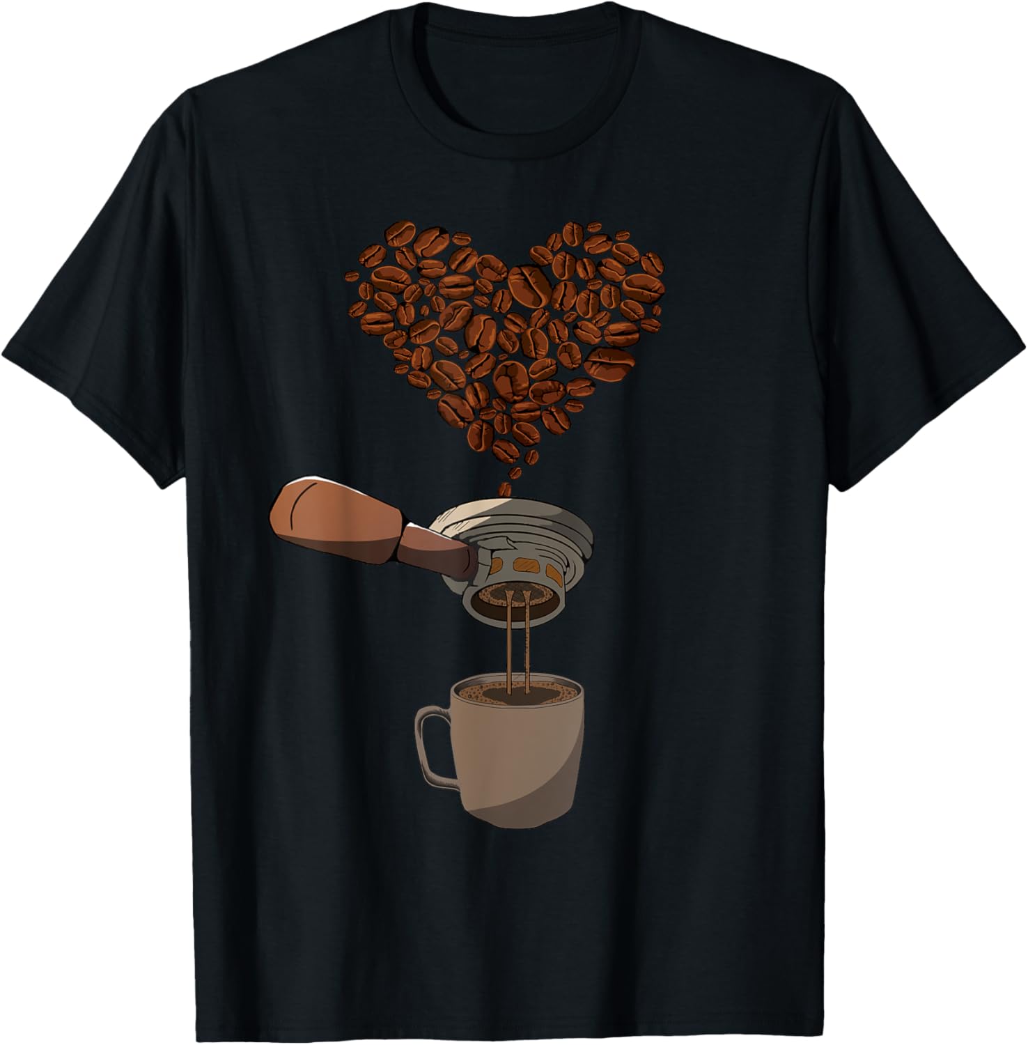 Coffee Beans Heart Barista Espresso Coffeemaker Gift