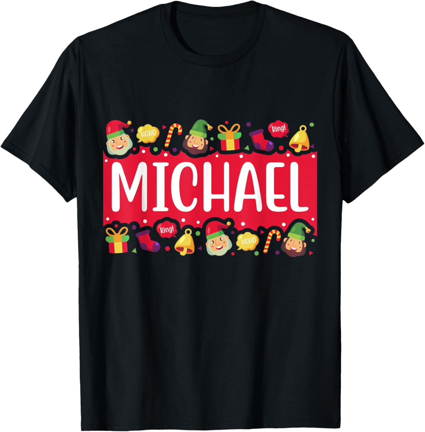 Christmas style first name MICHAEL gift Personalized name