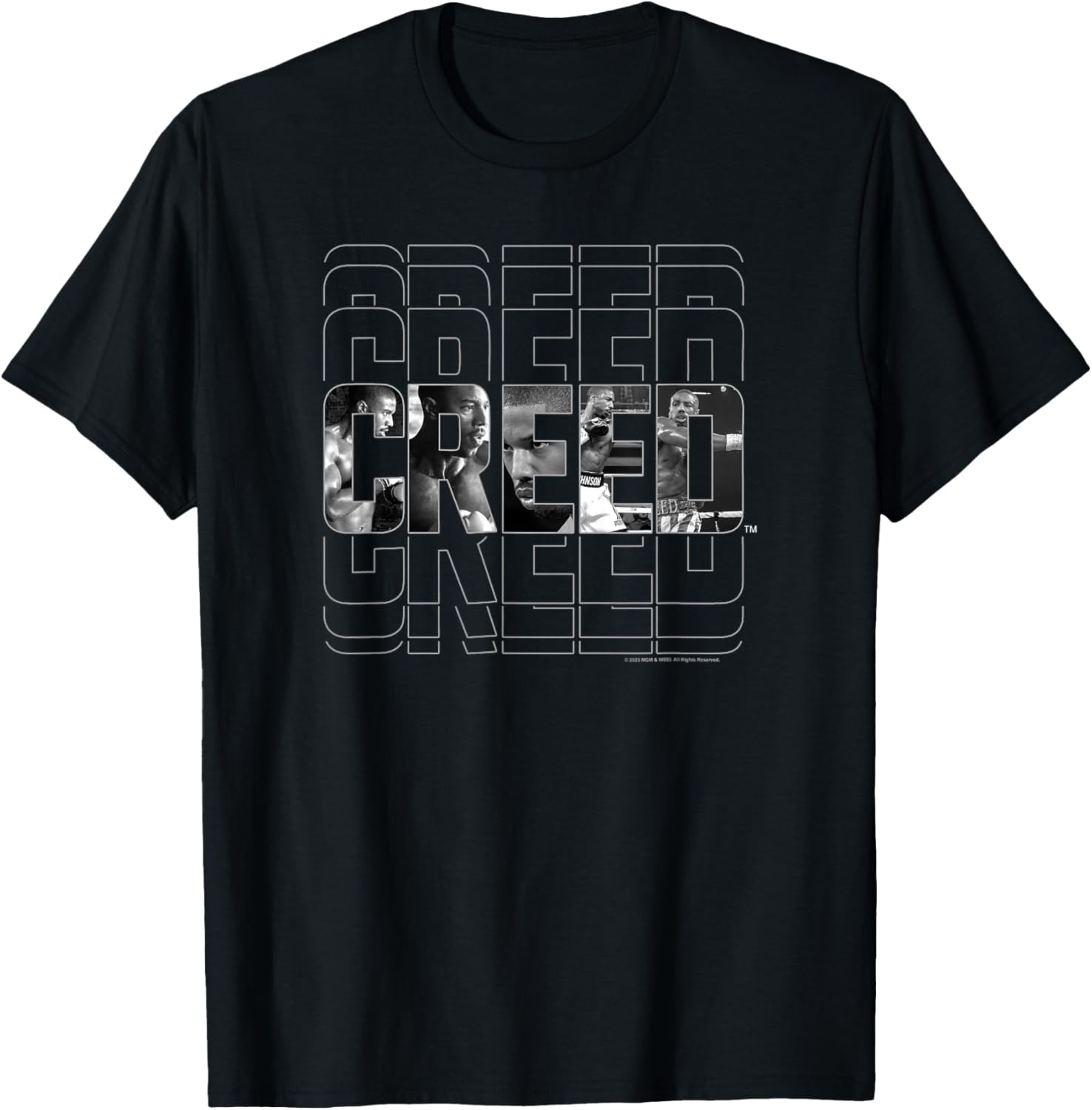 Creed Black & White Movie Frames Epic Text Logo