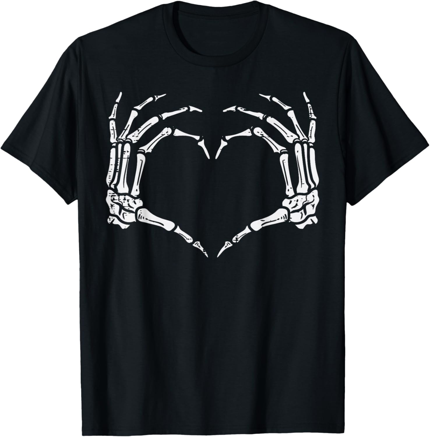 Skeleton Hands Heart Sign Retro Halloween Costume Women Girl