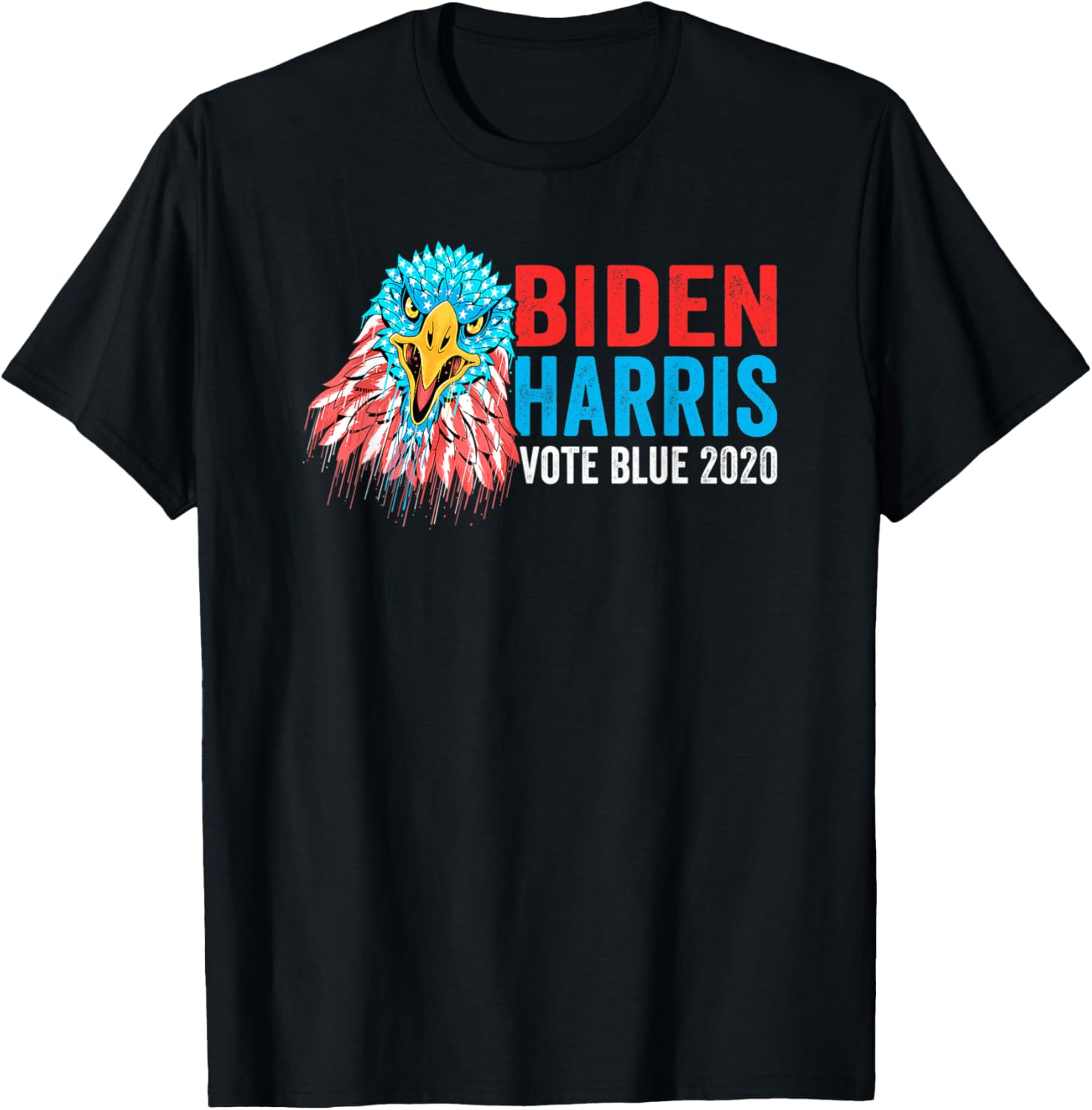 Biden Harris Vote Blue 2020 Distressed American Flag Eagle Women Men