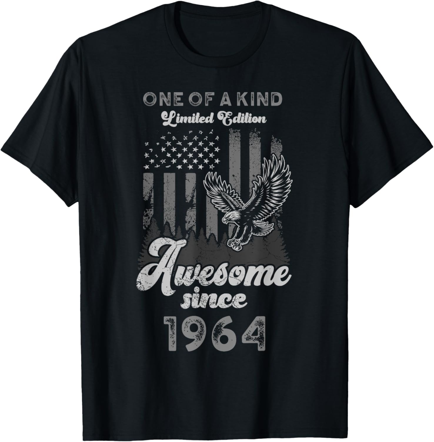 1964 Birthday 61 Years American Flag Patriotic Eagle Women Men