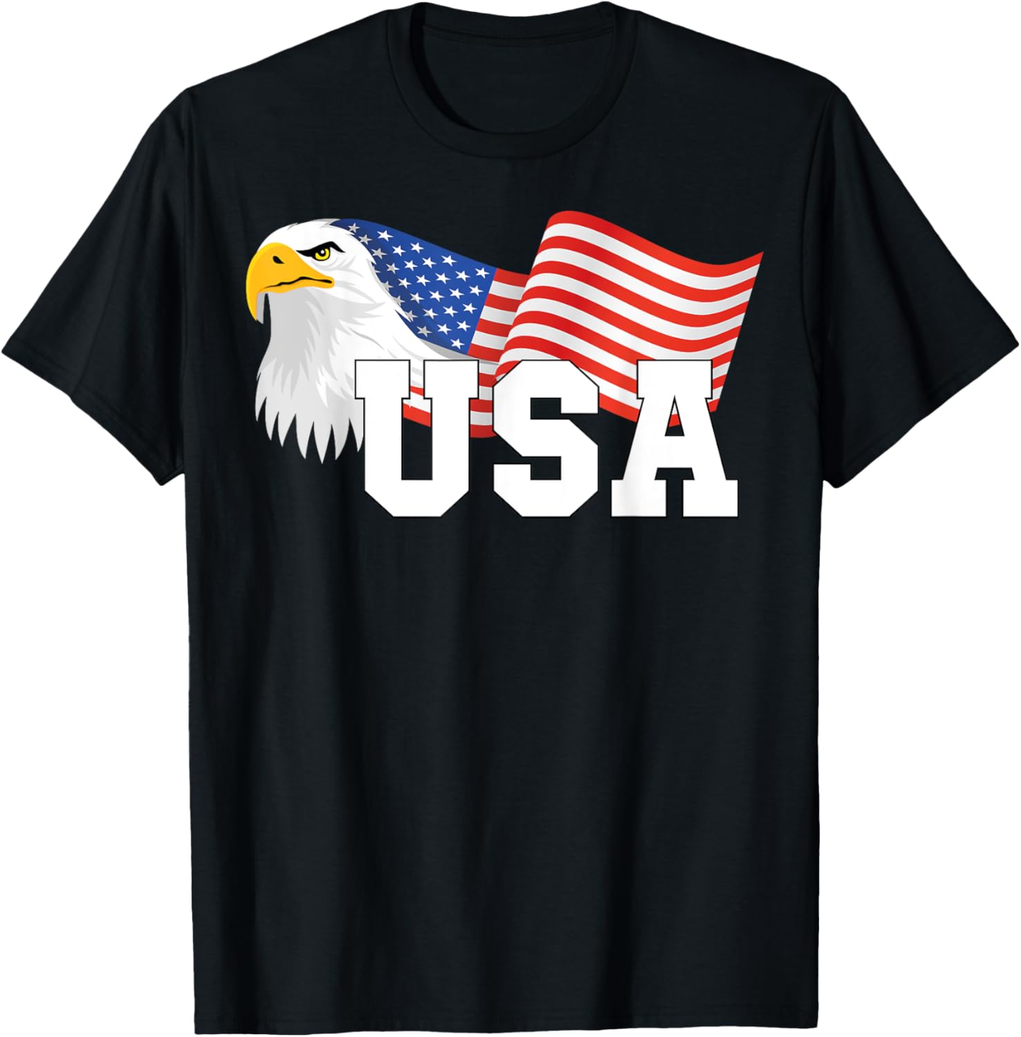 4th Of July Merica USA Flag Bald Eagle Patriotic Veteran T-Shirt for Women Men