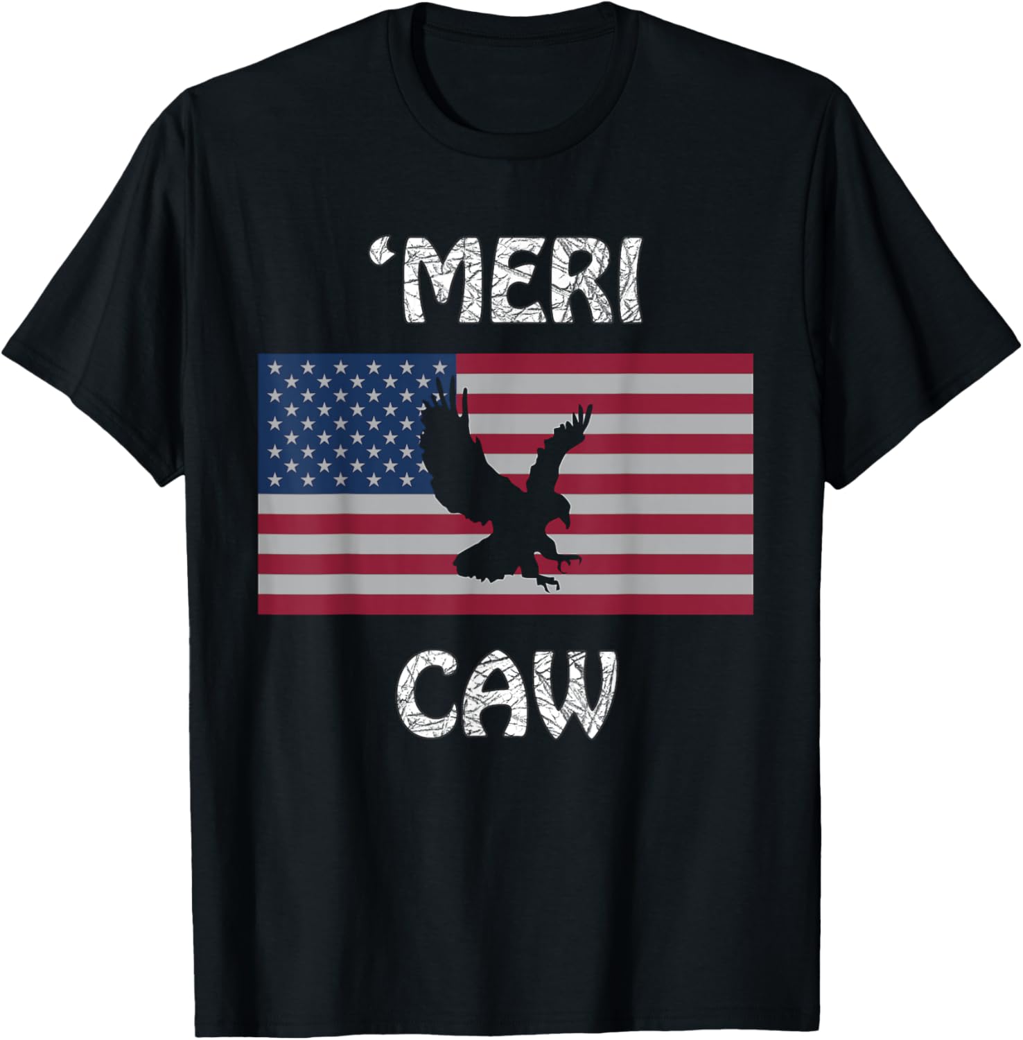 American Flag and Eagle 'MERI CAW Design