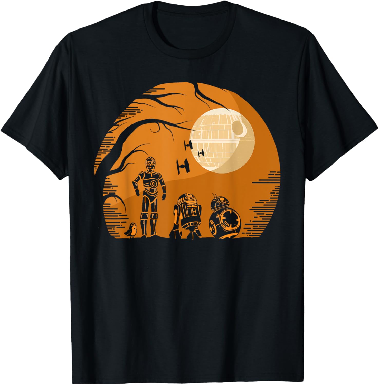 Star Wars Droids Halloween Orange Hue Death Star Portrait