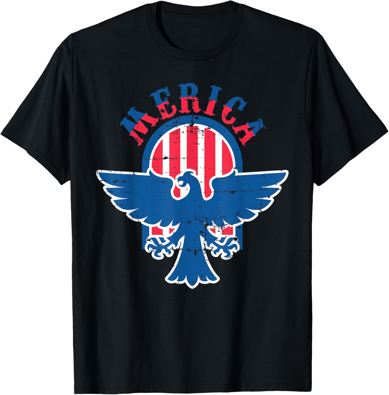 American Flag 4th Of July Tshirt Patriotic Eagle Mullet T-Shirt for Women Kids Men