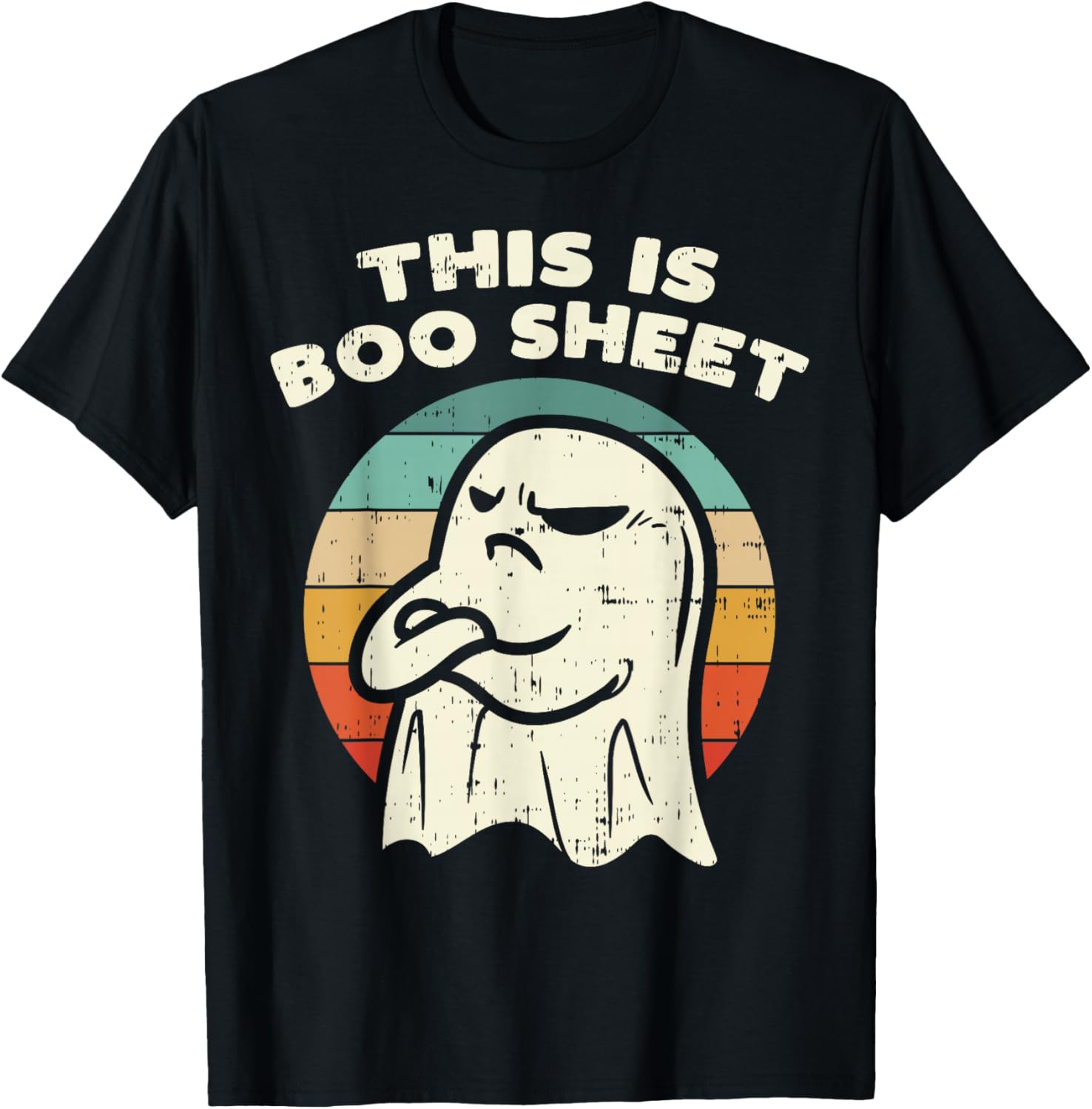 This Is Boo Sheet Ghost Retro Halloween Costume Men Women