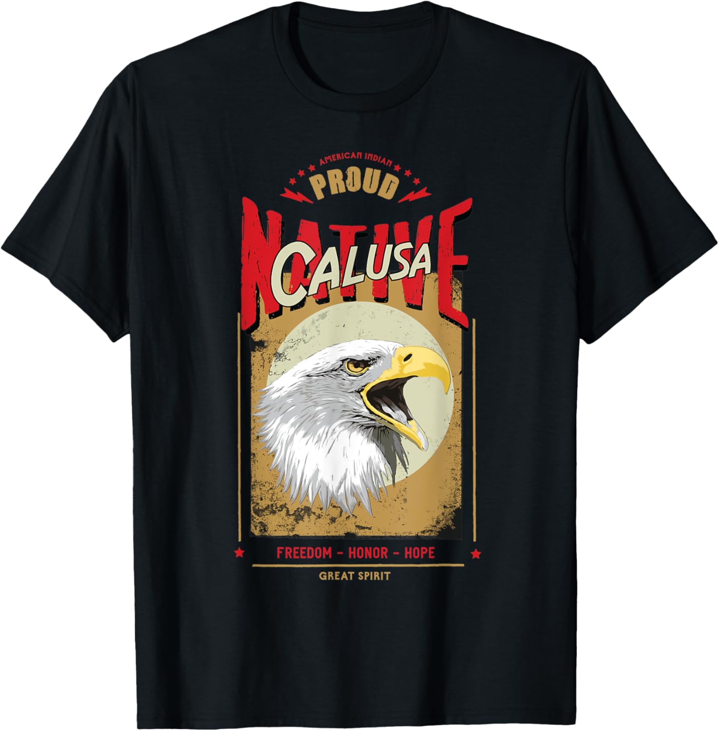 Calusa Native American Eagle Spirit Vintage Honor