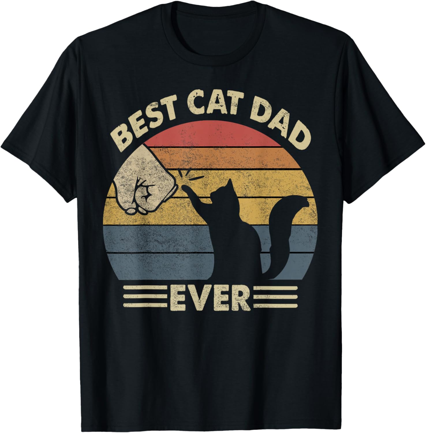 Cat Shirt Men Best Cat Dad Ever Funny Cat Lover Gift