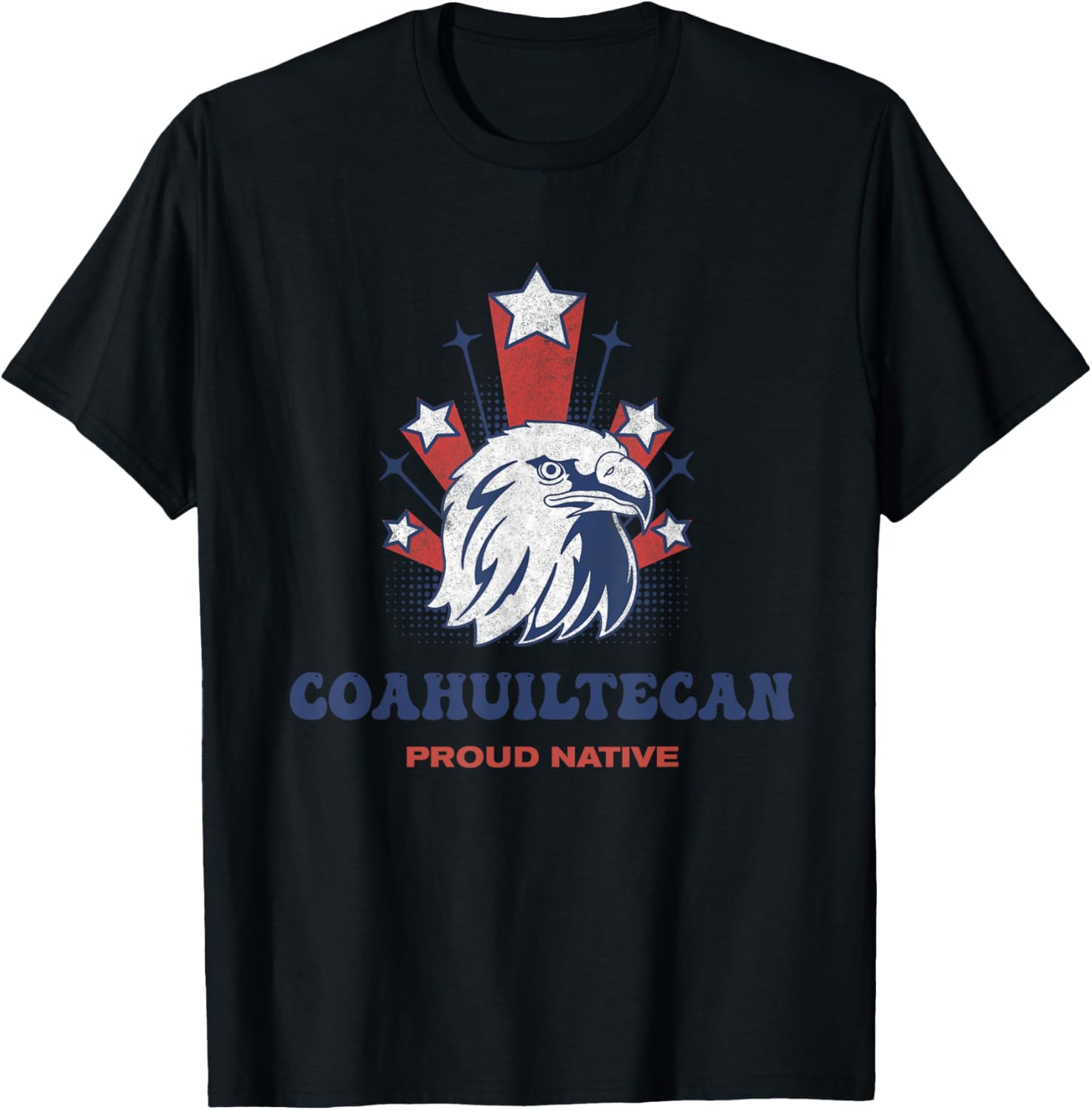 COAHUILTECAN Proud Native Indian Retro Eagle With Stars