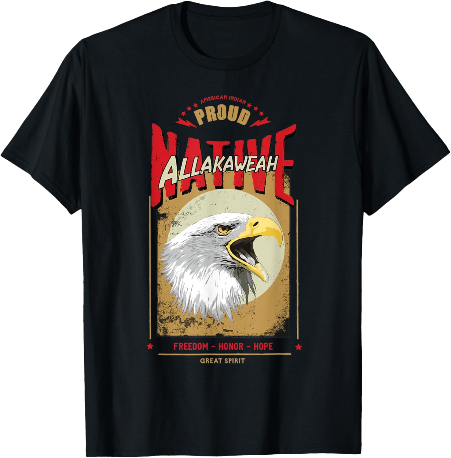 Allakaweah Native American Eagle Spirit Vintage Honor