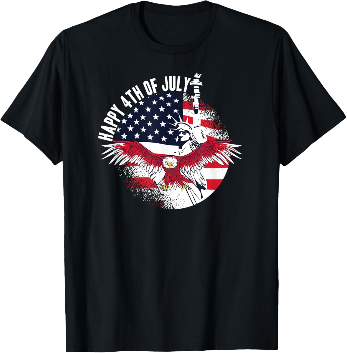 4th Of July Merica American Flag USA Eagle Statue of Liberty