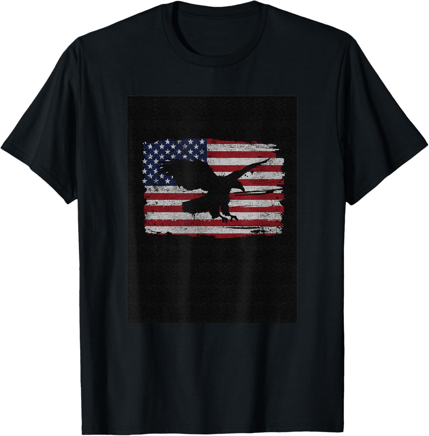 4th Of July American Flag Eagle Silhouette Patriotic