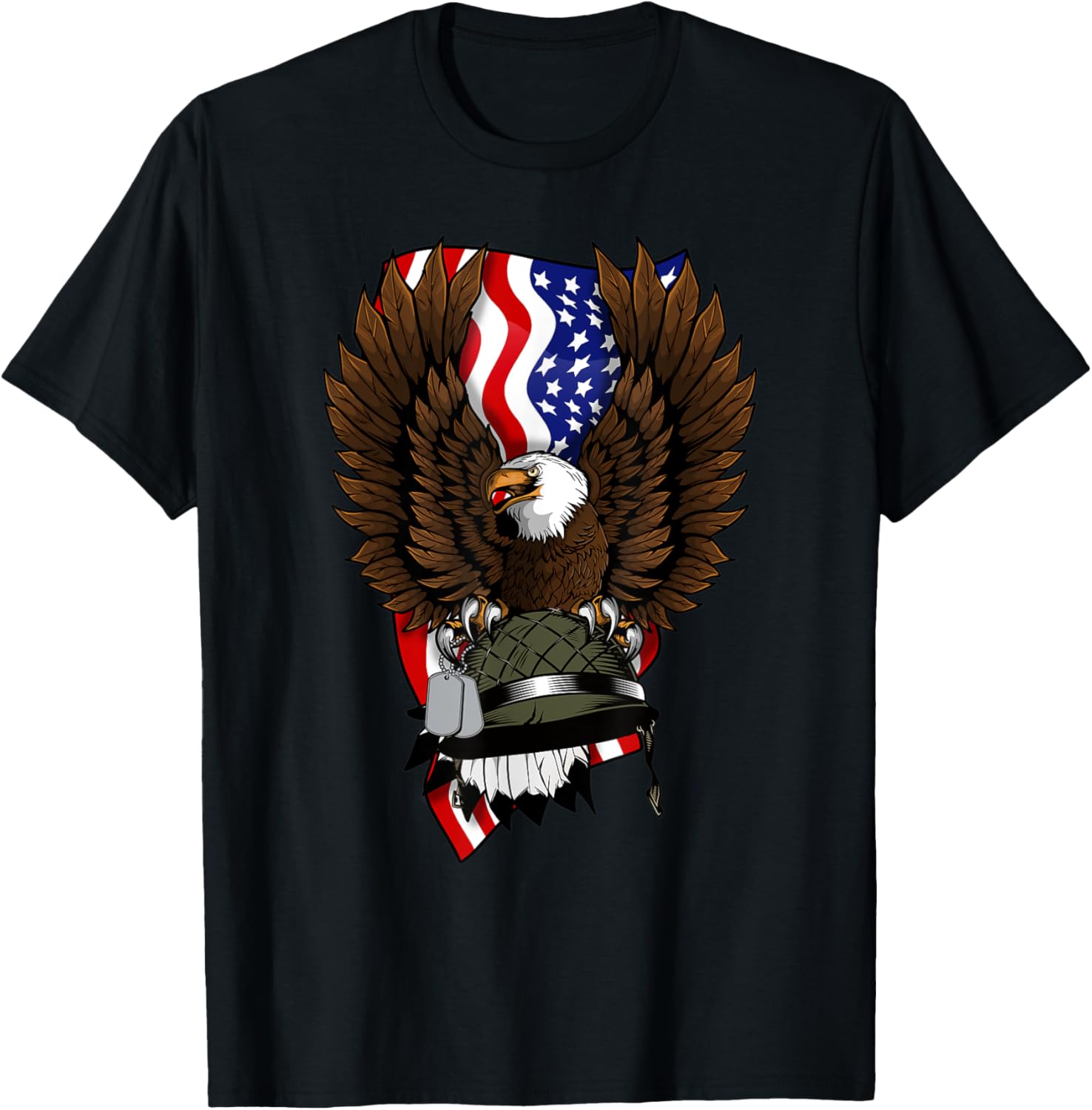 4th of July Bald Eagle USA American Flag Patriotic Veteran
