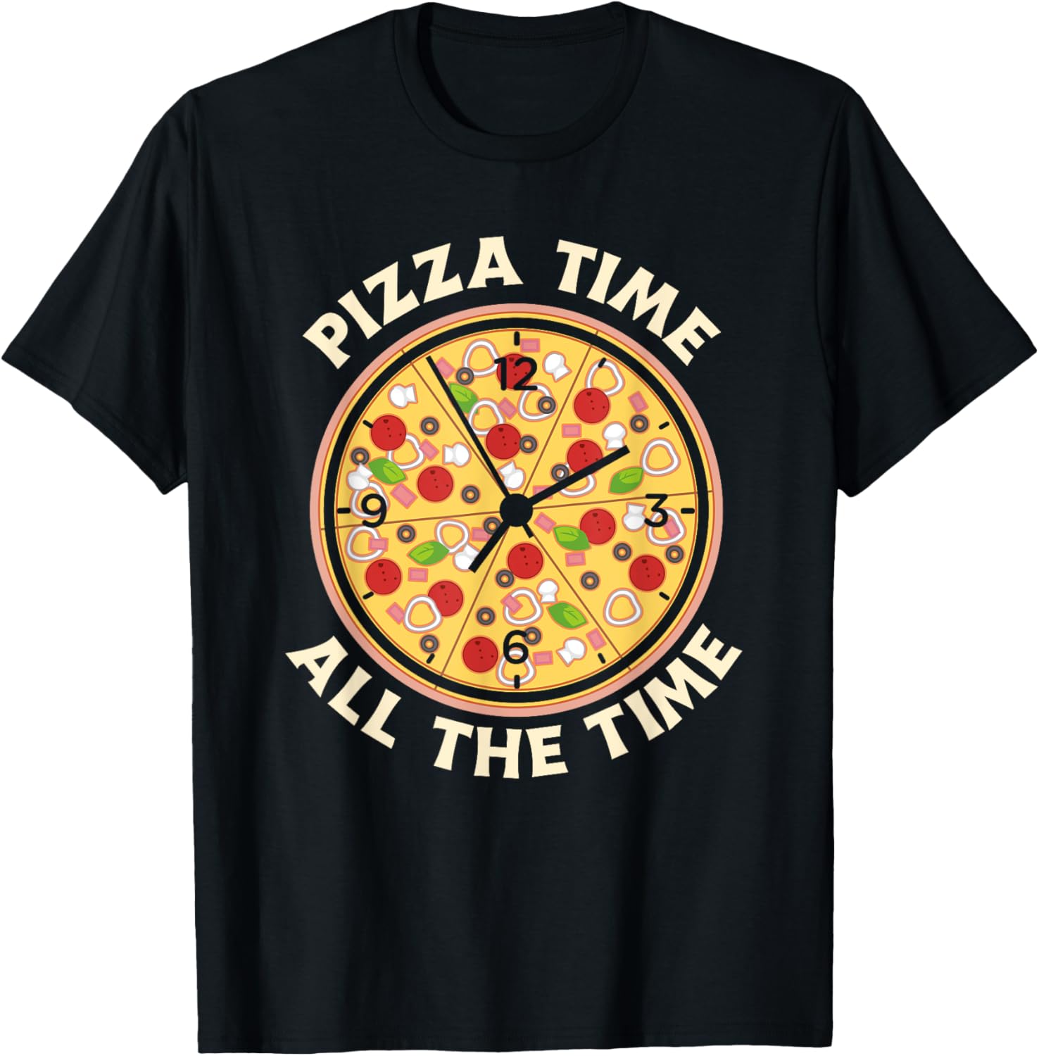 Pizza Time All The Time - Funny Pizza Lover