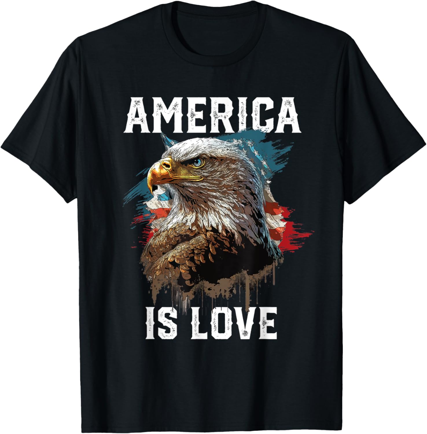 America Is Love American Bald Eagle 4th Of July Patriotic