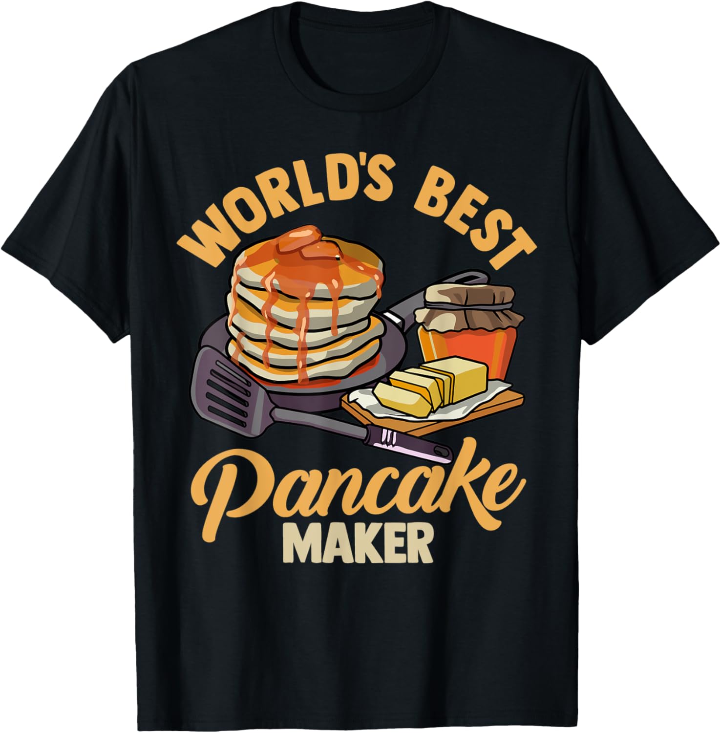 Funny Waffle Breakfast Pancakes Worlds Best Pancake Maker