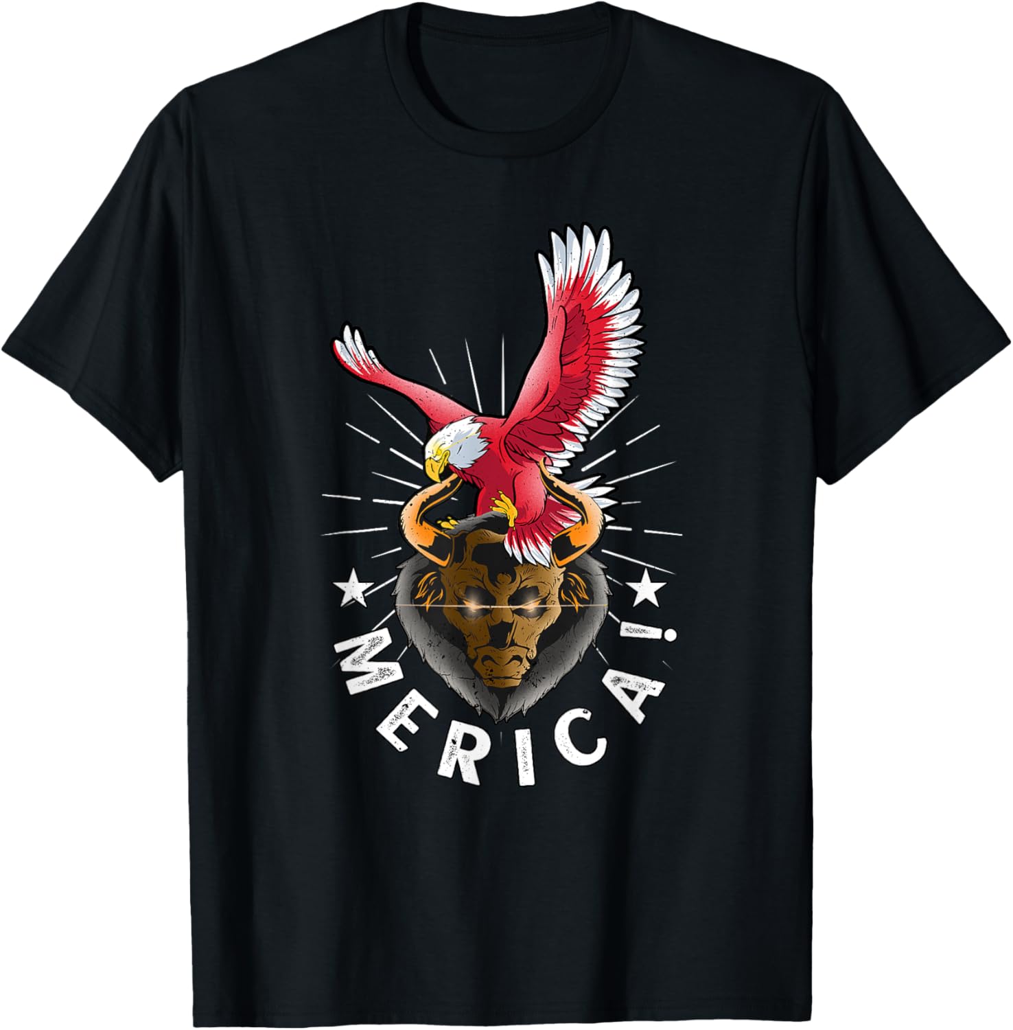 4th of July Patriotic America USA Flag Eagle